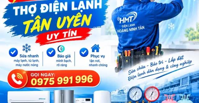 Cần Thợ Điện Lạnh Tân Uyên? Hoàng Minh Tân Có Mặt Sau 30 Phút!